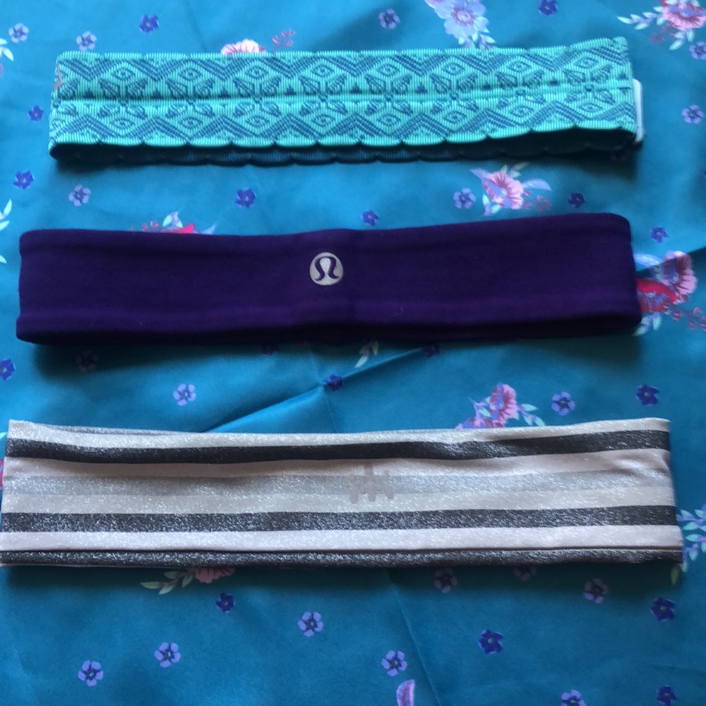 Trio of headbands Ivivva , Lululemon , Kyodan